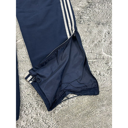 Adidas vintage navy nylon track pants baggy small logo 2000s