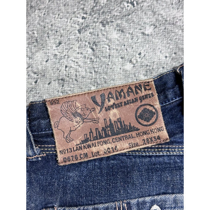 Evisu Yamane jeans embroidery japanese vintage cat face gull