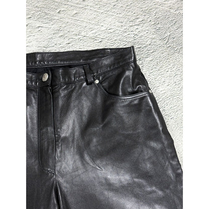 MCM Black Leather Pants Vintage