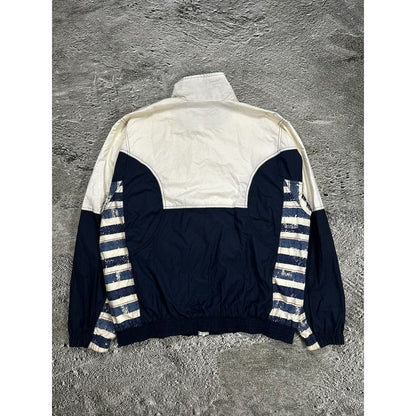 Sergio Tacchini track jacket vintage nylon navy white