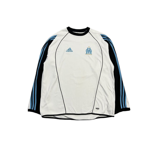 Olympique Marseille Adidas sweatshirt vintage white blue