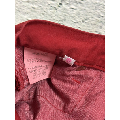 Bape jeans red A Bathing Ape vintage Japanese pants