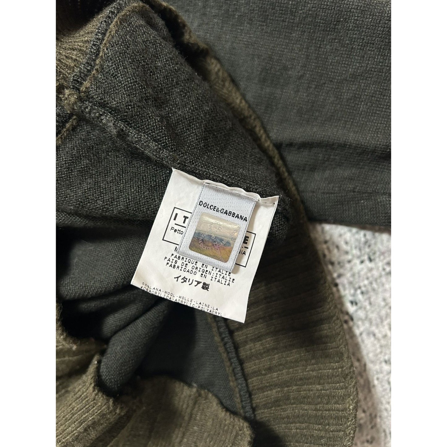 Dolce & Gabbana vintage sweater turtleneck big logo knit