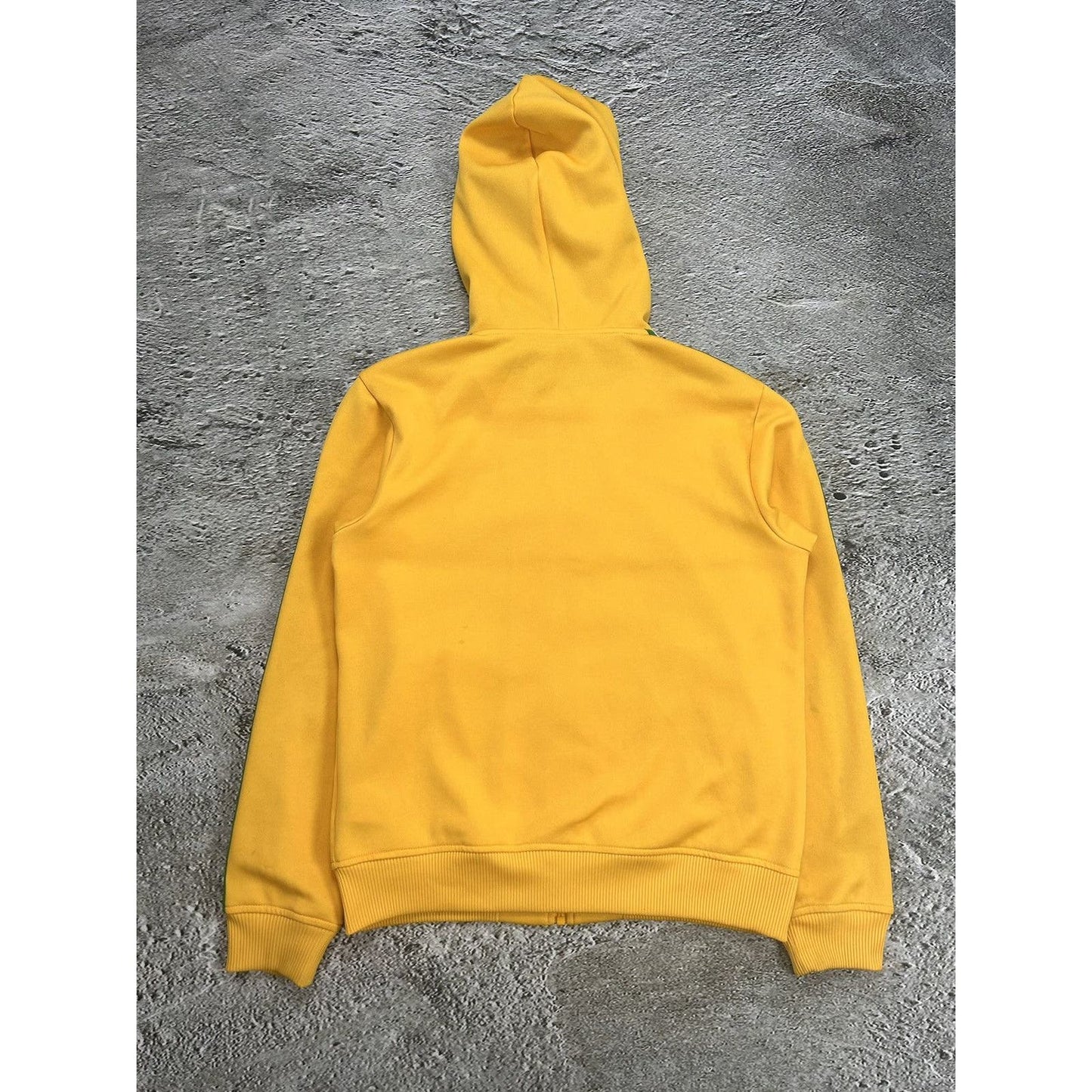 Adidas Brazil zip hoodie tech drill Y2K yellow green