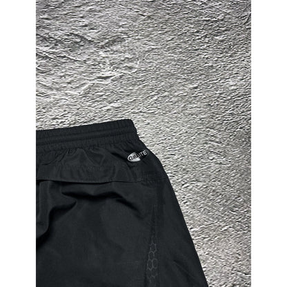 Adidas vintage black track pants small logo 2000s drill Y2K