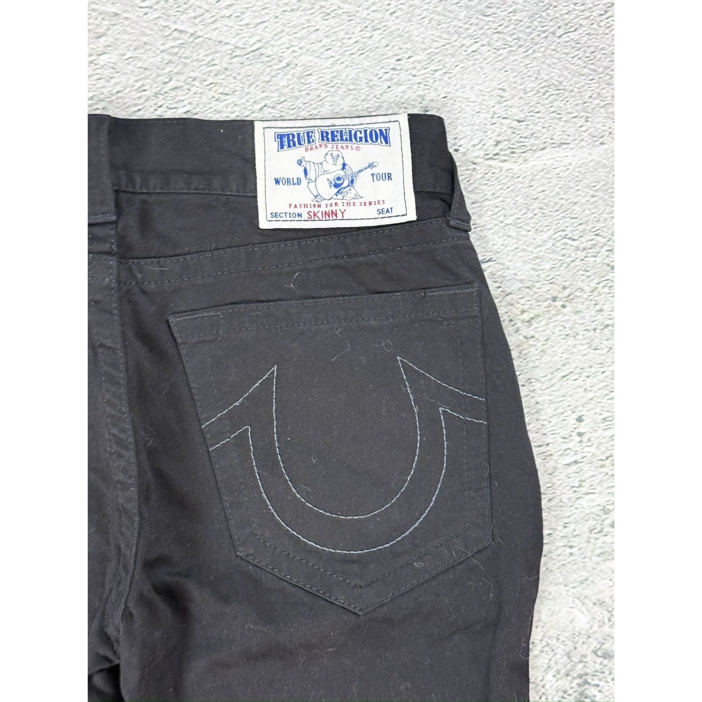 True Religion vintage jeans slim black Y2K
