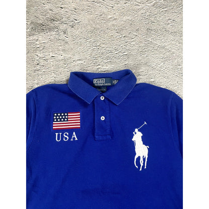 Chief Keef Polo Ralph Lauren USA vintage shirt blue