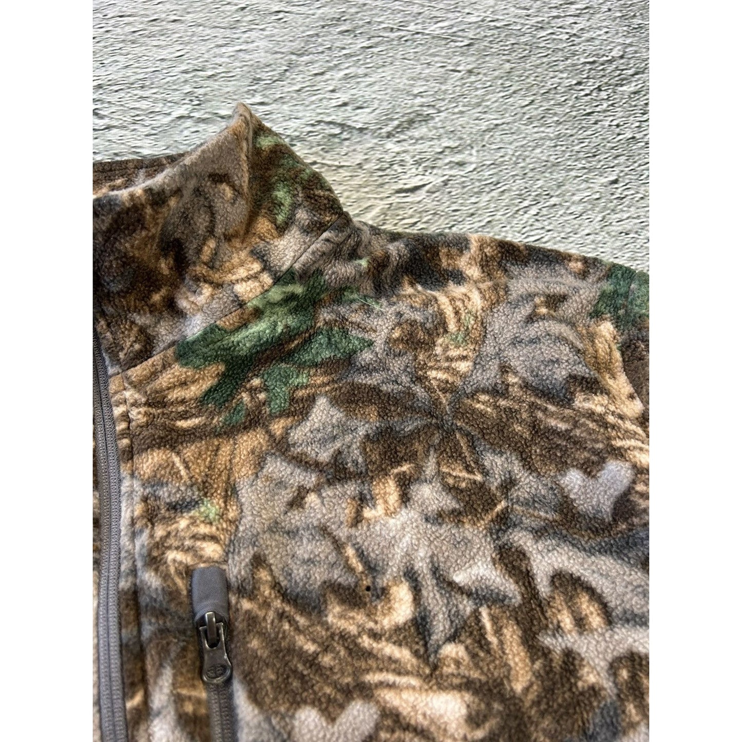 Realtree Camouflage fleece sweatshirt full zip vintage