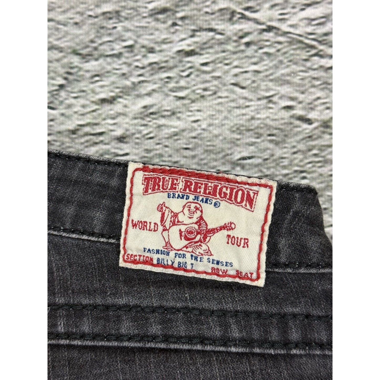 True Religion jeans vintage dark grey Billy flared