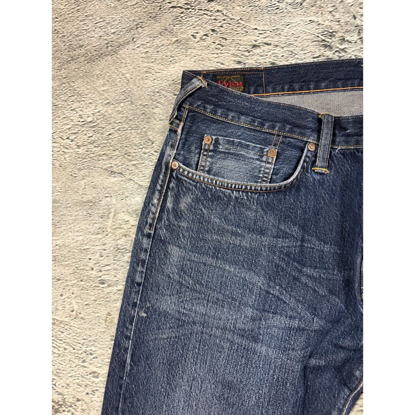 Evisu jeans vintage navy blue seagulls Genes