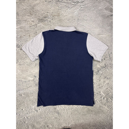 Yves Saint Laurent polo big logo stripped YSL t-shirt grey