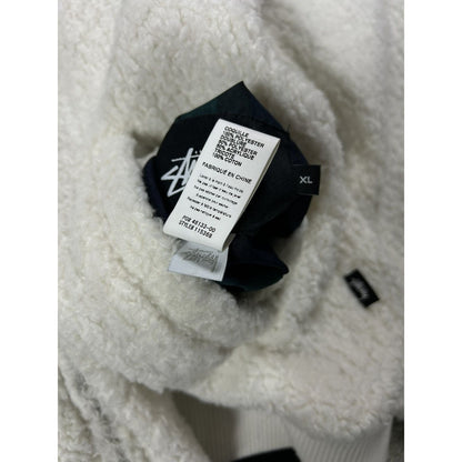 Stussy Sherpa bomber jacket reversible fleece tartan
