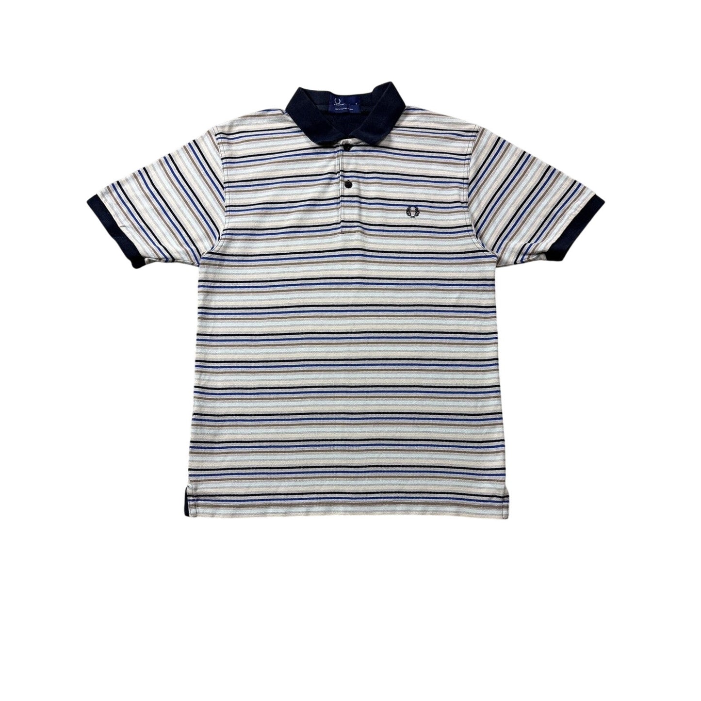 Fred Perry stripped polo Skinhead biege brown