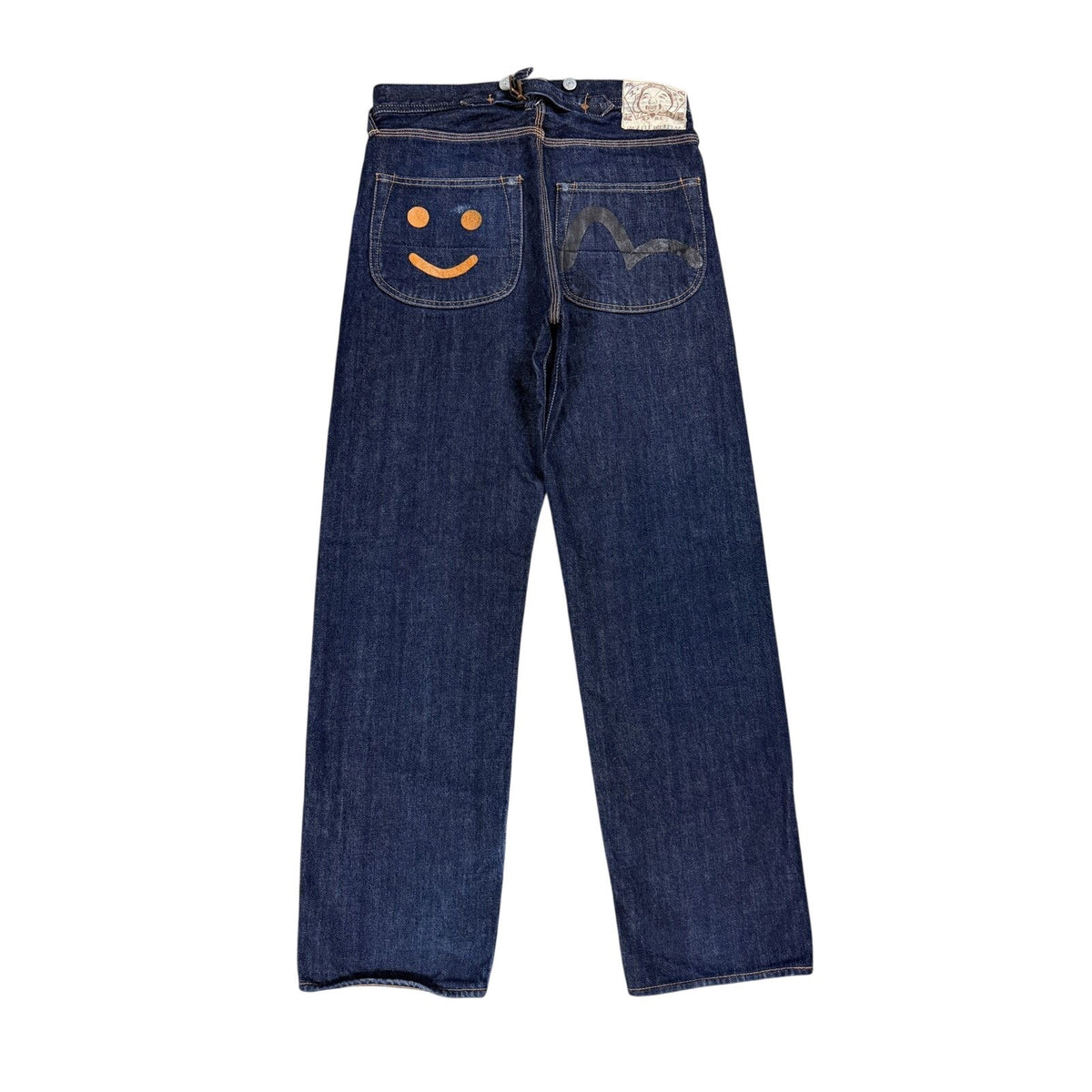Evisu Yamane jeans smiley face Japanese vintage raw denim