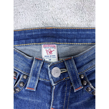 True Religion jeans studded blue flared Billy