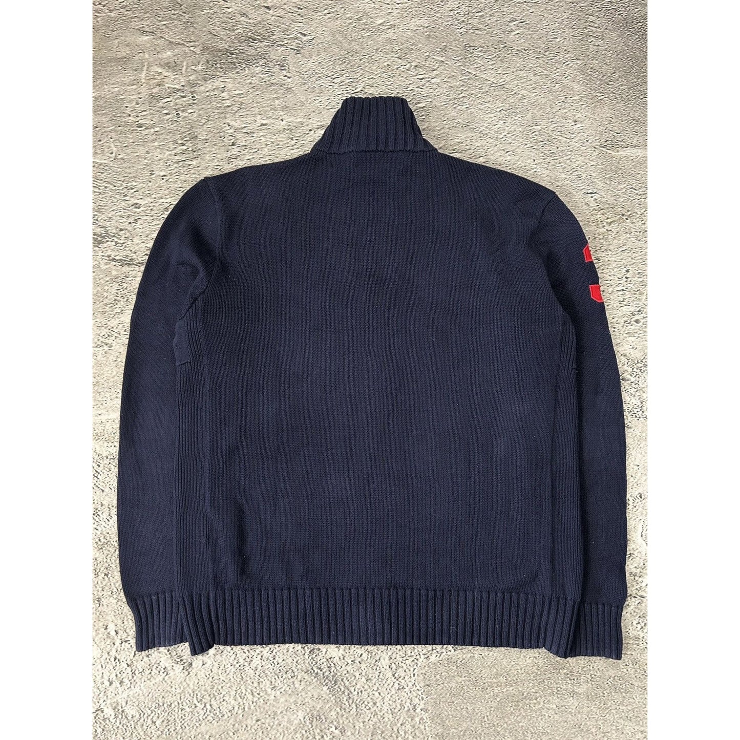 Chief Keef Polo Ralph Lauren zip sweater New York navy