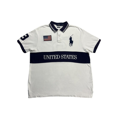 Chief Keef Polo Ralph Lauren USA vintage shirt white