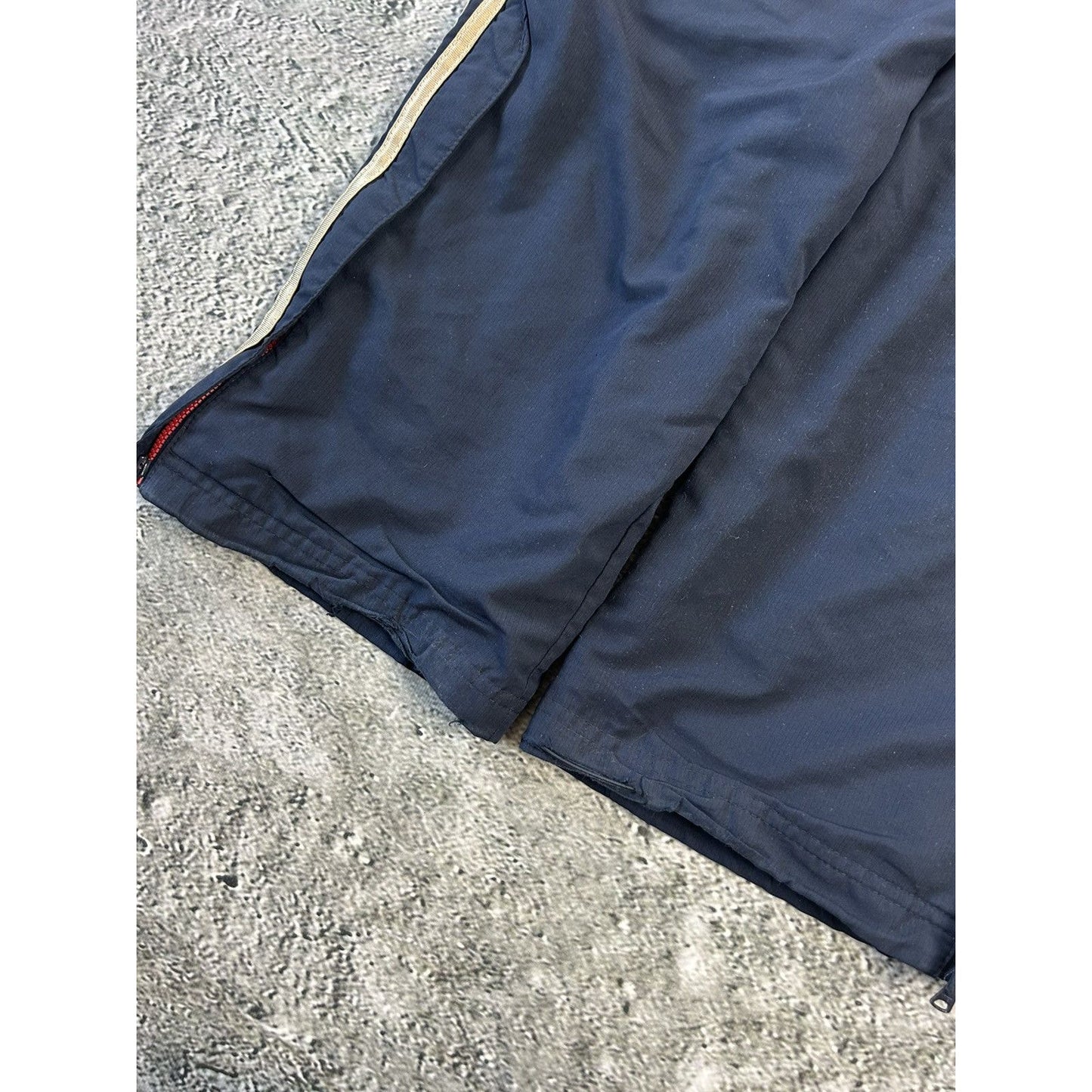 Adidas Munster Rugby vintage nylon track pants navy baggy