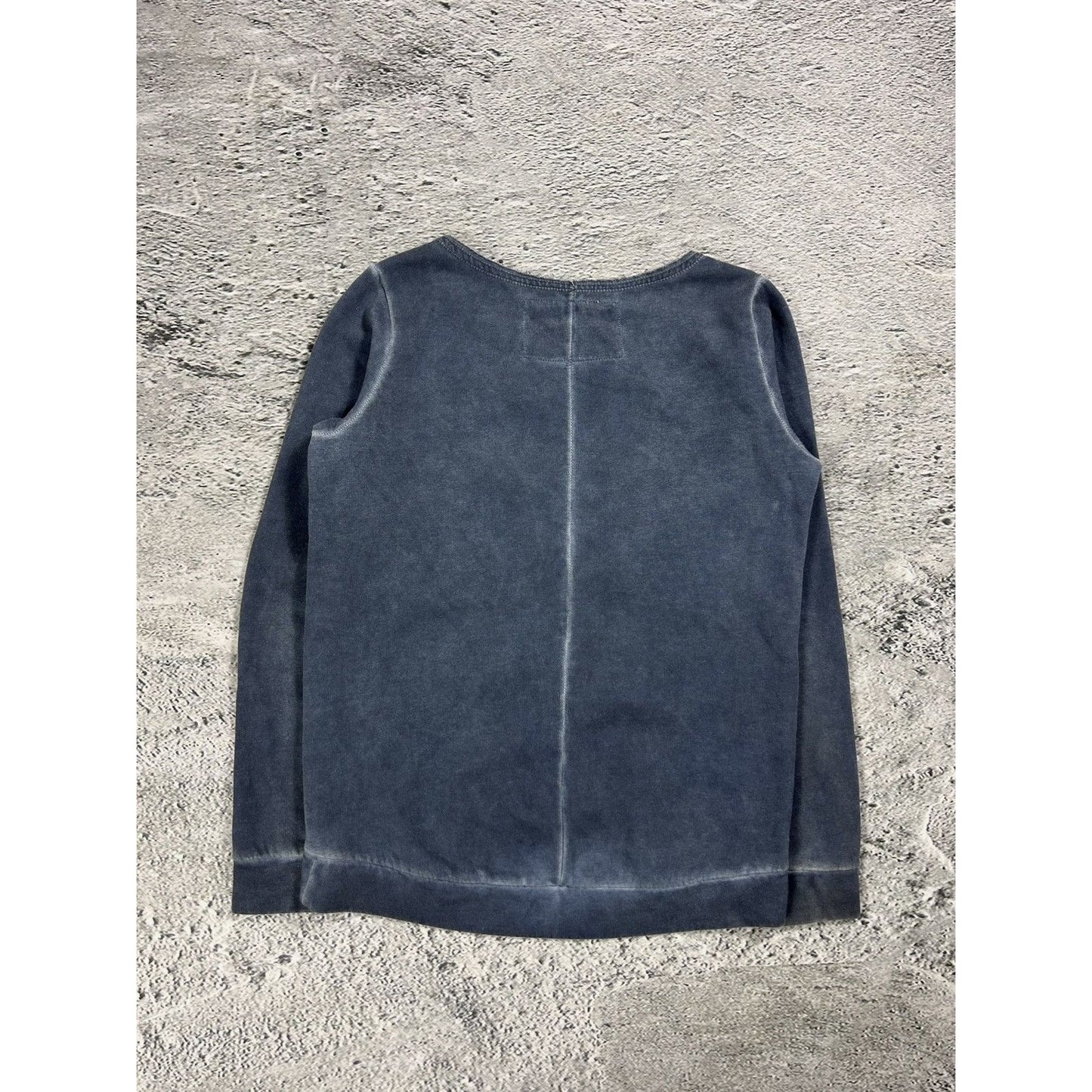 True Religion sweatshirt vintage big logo Y2K grey denim