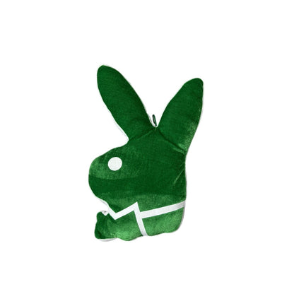 Playboy vintage pillow rabbit head green