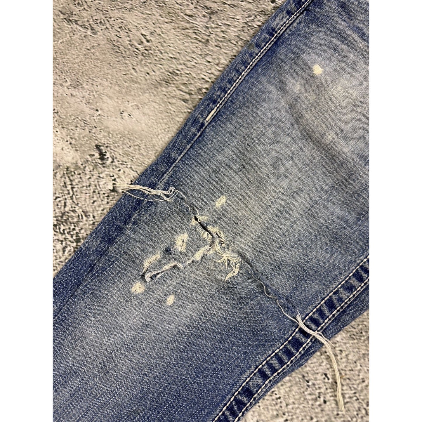 True Religion Joey jeans vintage denim pants flared blue