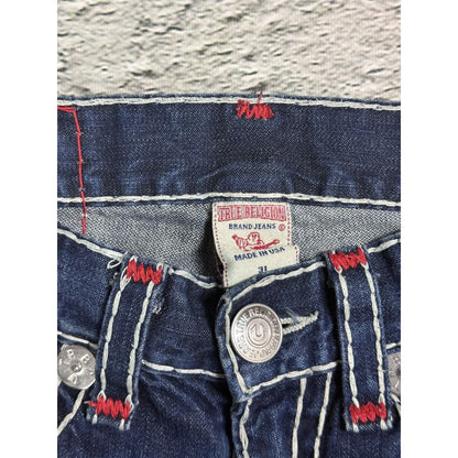 True Religion blue jeans Red Tab stitching Y2K Ricky