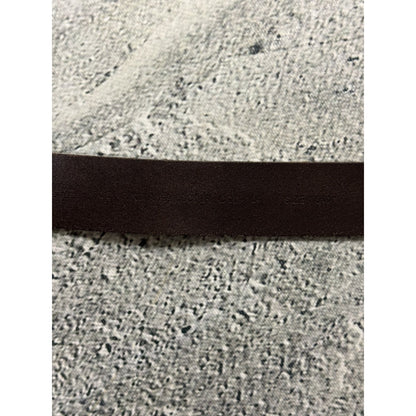 Diesel leather belt big buckle Y2K brown