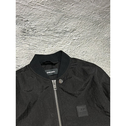 Diesel nylon jacket black bomber vintage Y2K