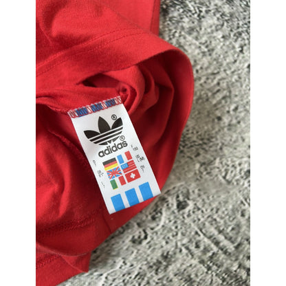 adidas take off tank top red sleeveless vintage