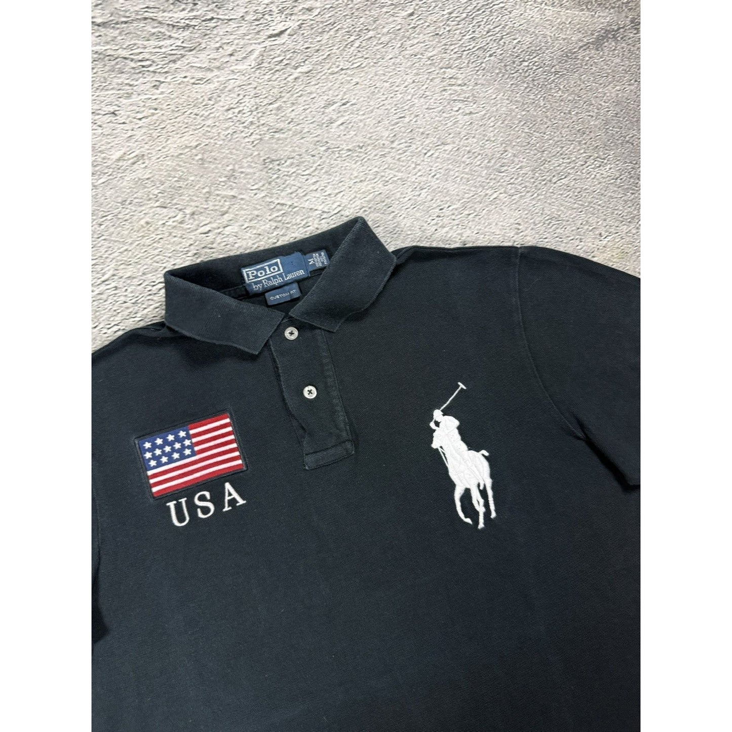 Chief Keef Polo Ralph Lauren USA black Polo t-shirt big pony