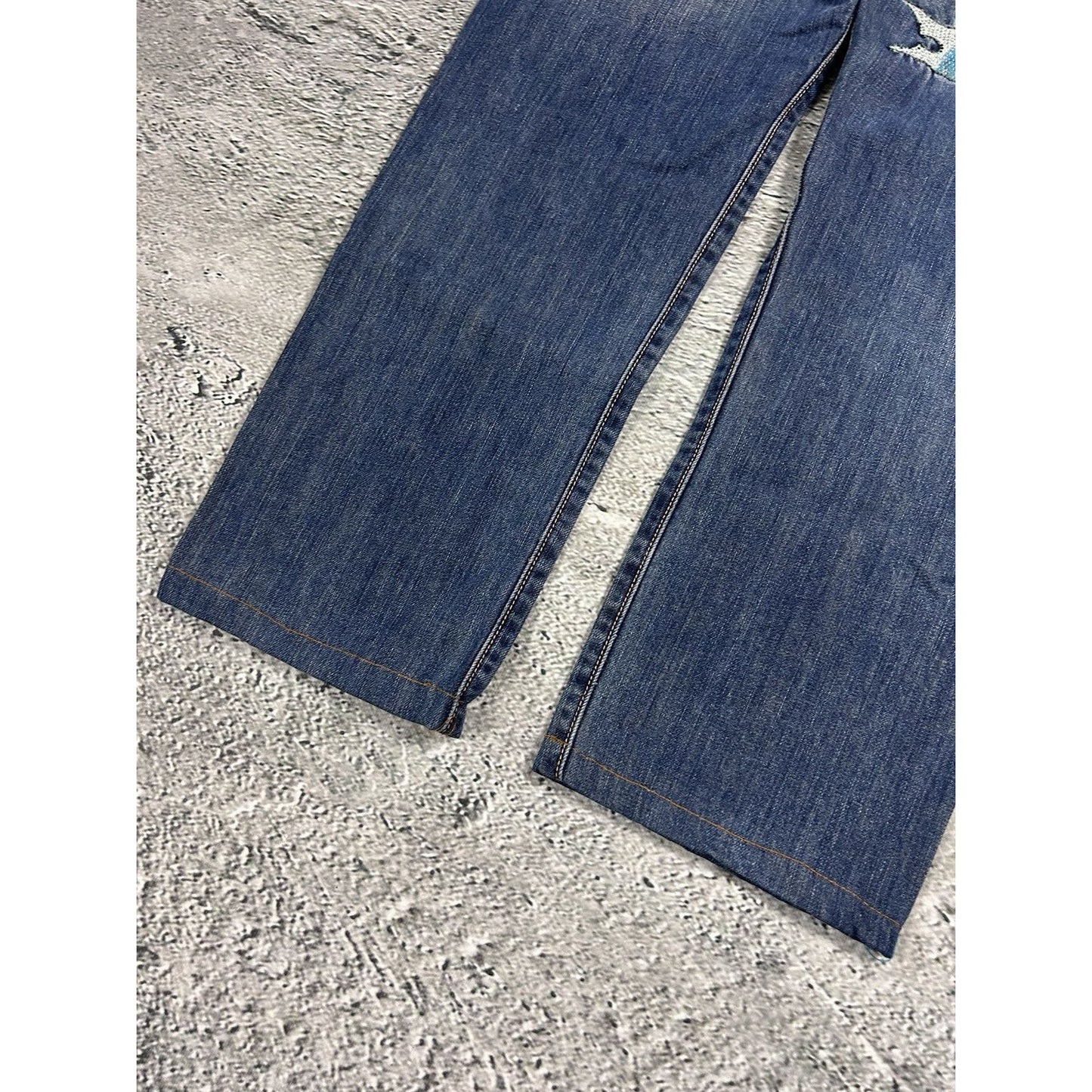 Ed Hardy Christian Audigier vintage jeans big logo pants