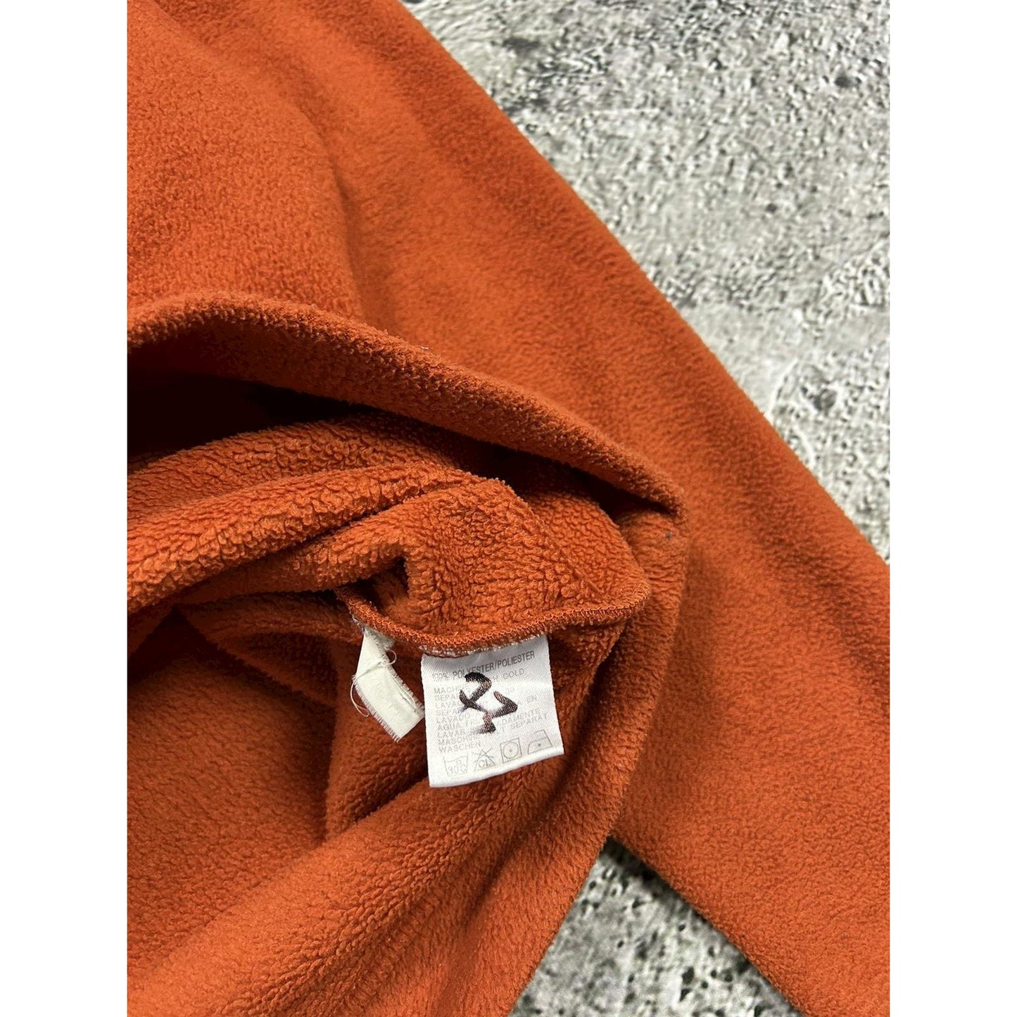 YSL Orange fleece sweatshirt vintage Yves Saint Laurent