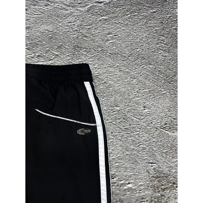 Adidas vintage black nylon track pants small logo 2000s