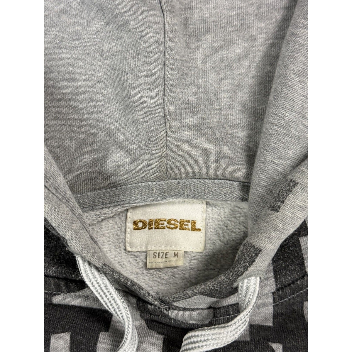 Diesel vintage gray full print Y2K big logo