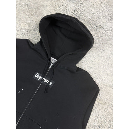 Supreme x Margiela MM6 box logo zip hoodie bogo