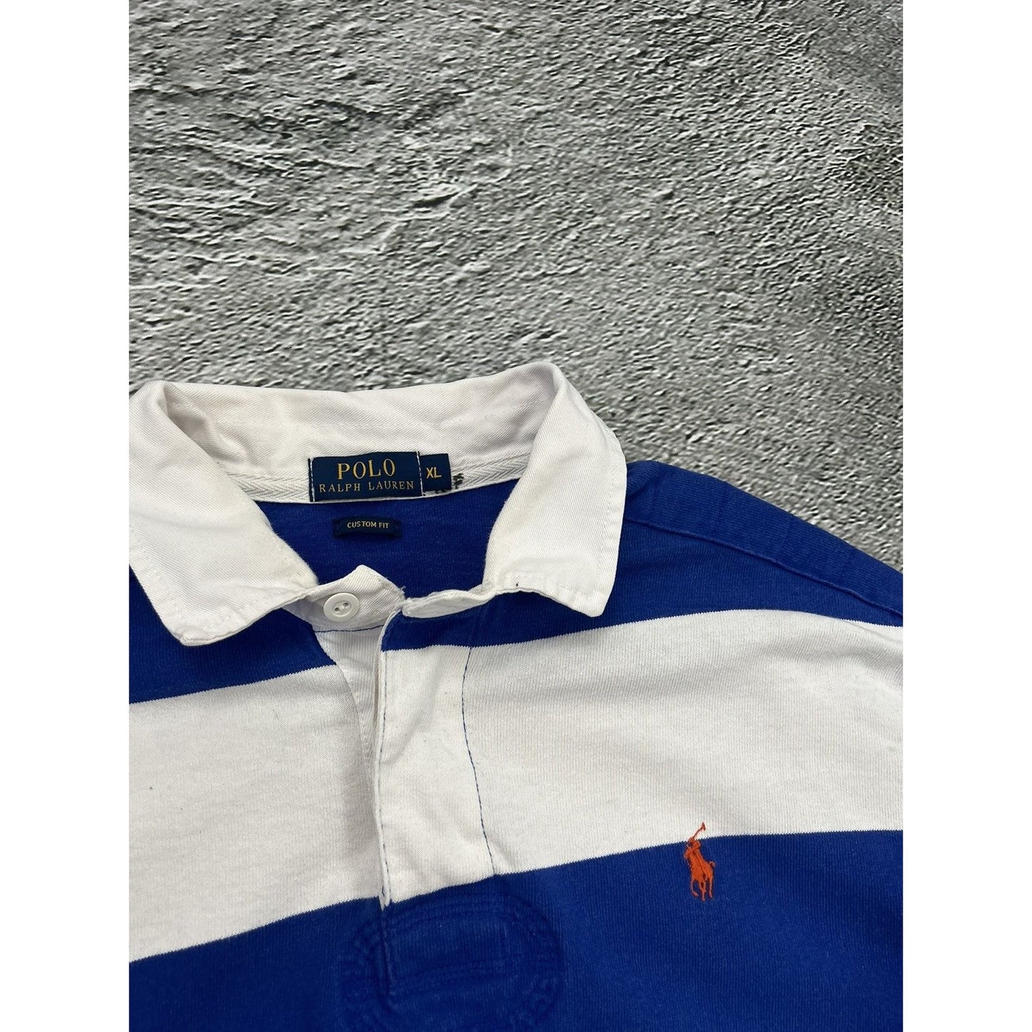 Chief Keef Polo Ralph Lauren striped longsleeve blue white