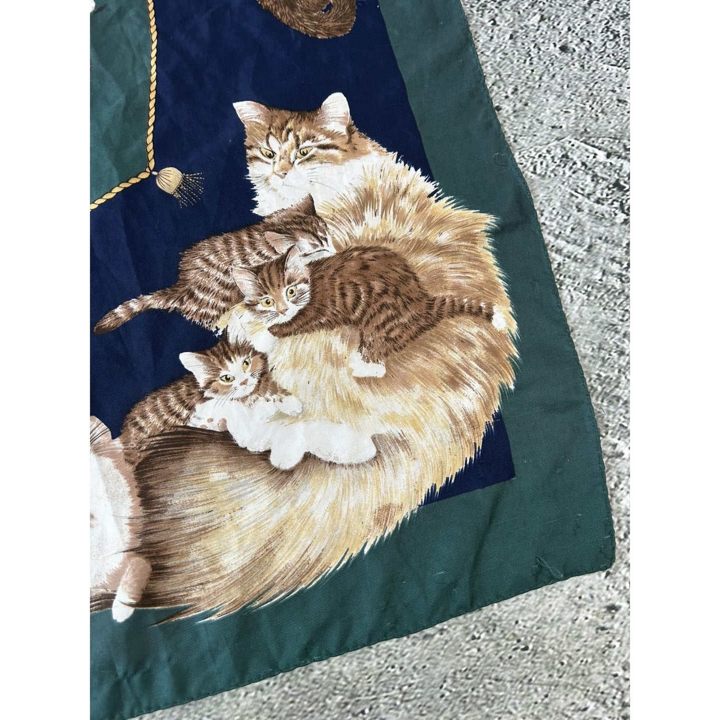 Vintage scarf cats fullprint shawl