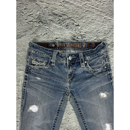 Rock Revival vintage blue jeans Y2K flared