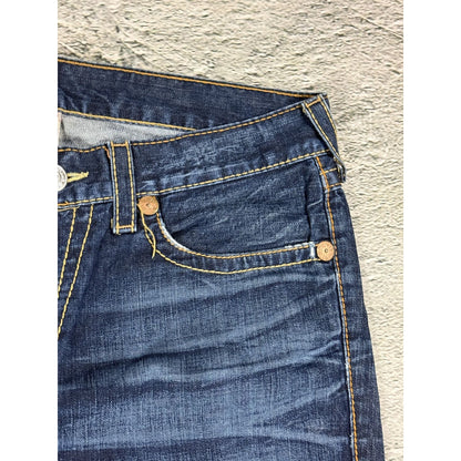 True Religion jeans vintage Ricky denim pants blue big logo
