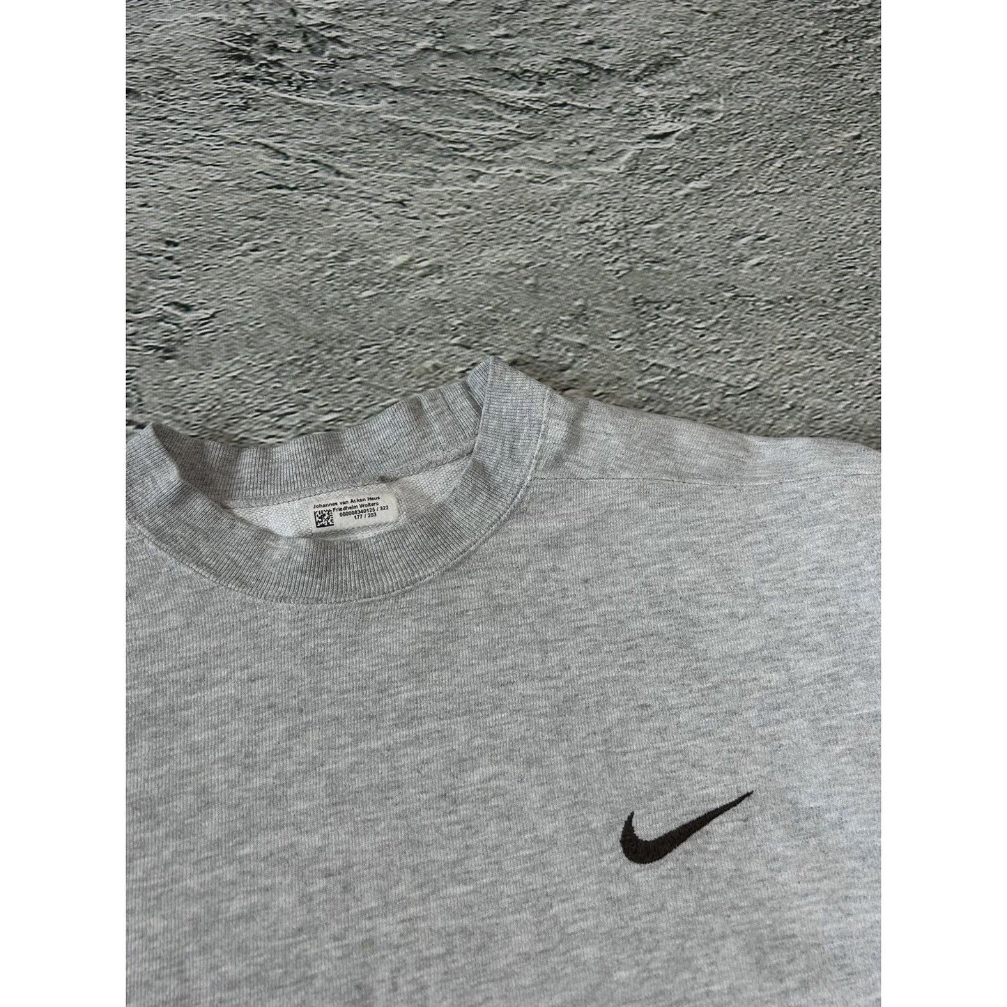 Nike vintage sweatshirt small swoosh crewneck grey 90s