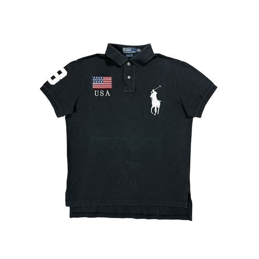 Chief Keef Polo Ralph Lauren USA black Polo t-shirt big pony