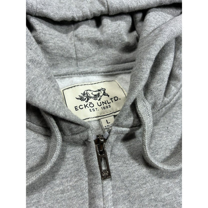 Ecko Unltd vintage zip hoodie grey big logo