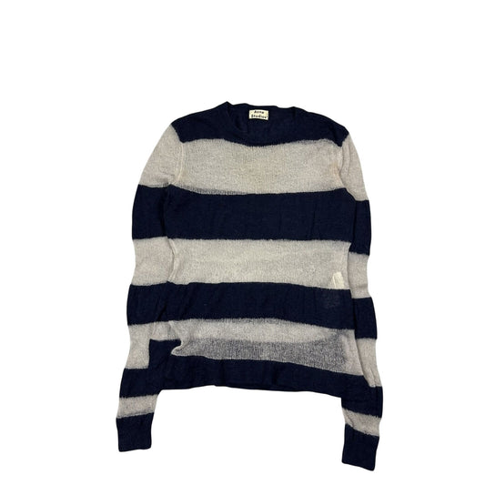 Acne Studios Mohair Sweater Octave SS14 Striped Navy White