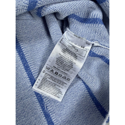 Adidas Human Made polo T-shirt blue striped jersey