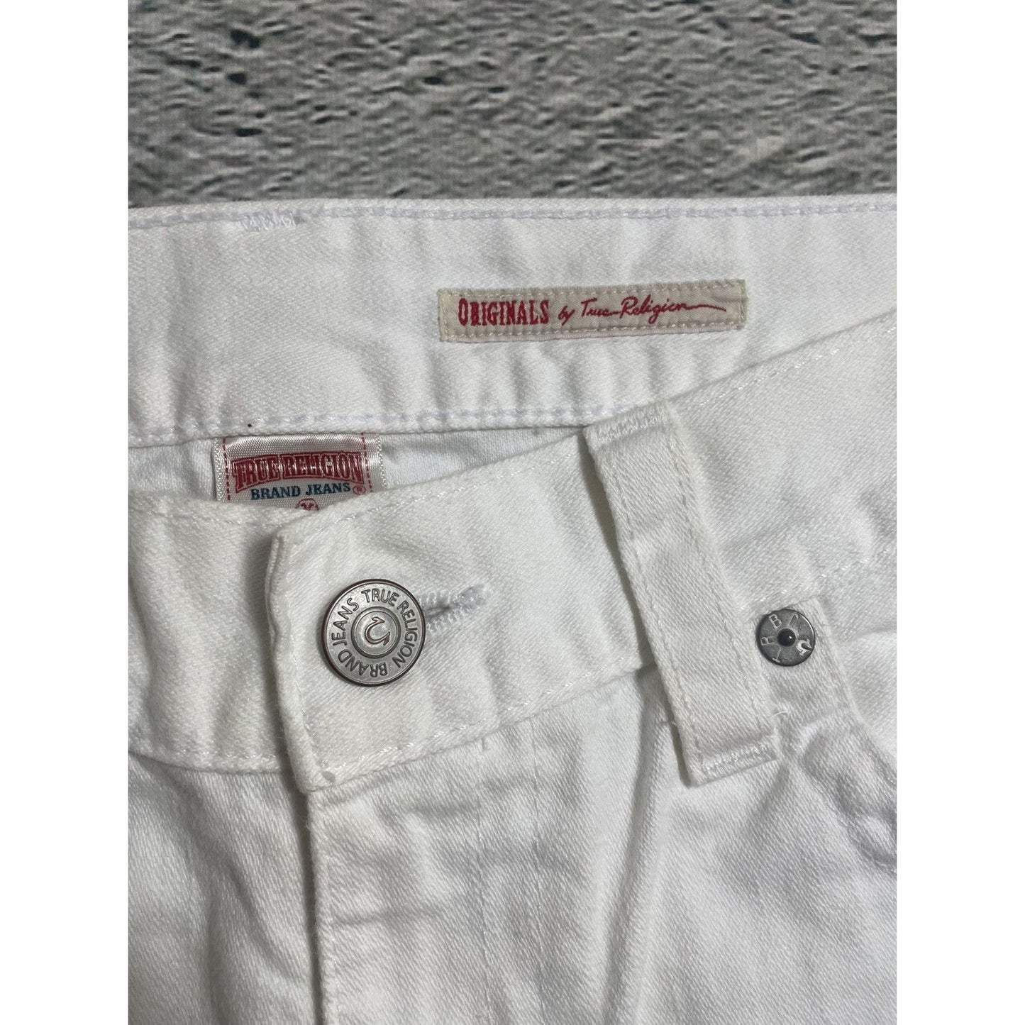 True Religion vintage white jeans Ricky