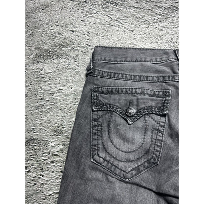 True Religion vintage grey jeans Ricky big T Y2K