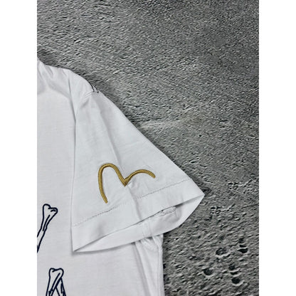 Evisu T-shirt big logo skull white Y2K Donna