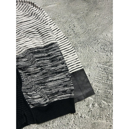 Claudie Pierlot cardigan sweater white black striped