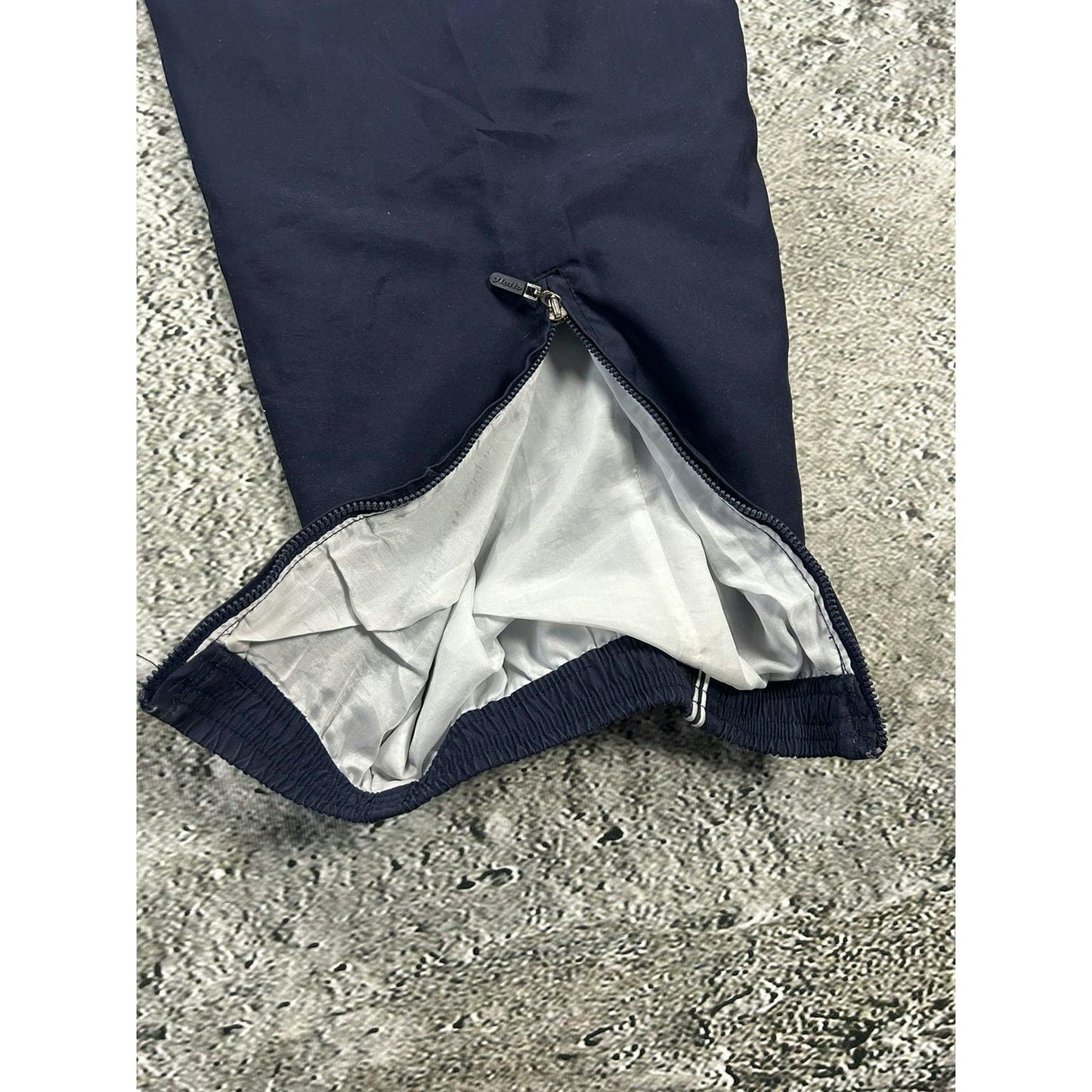 Lotto vintage navy nylon track pants drill Y2K parachute