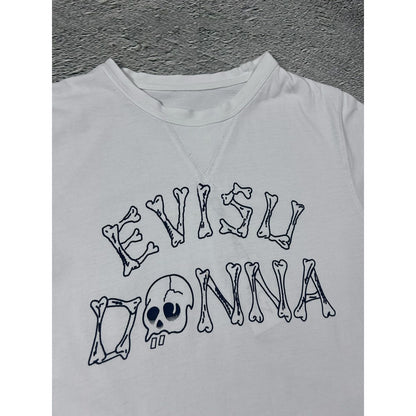 Evisu T-shirt big logo skull white Y2K Donna